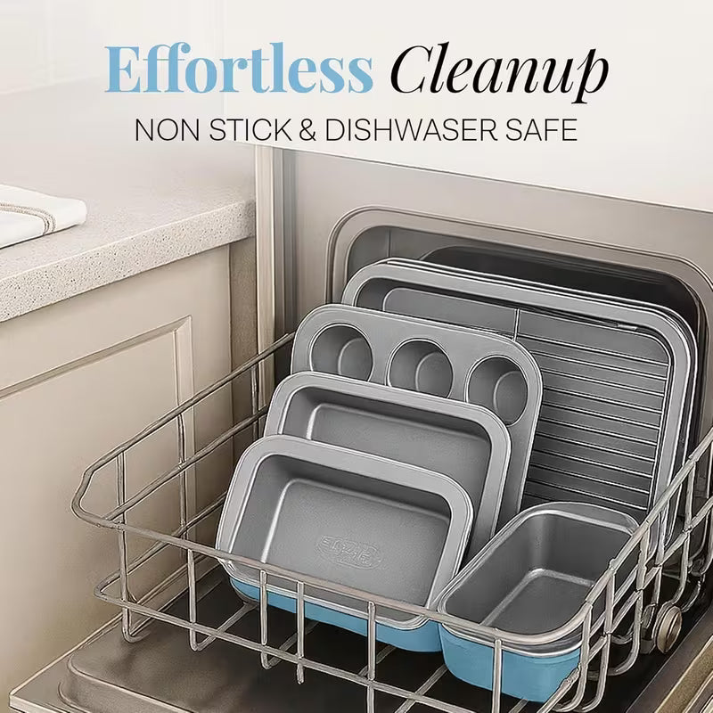 6-Piece Stackable Nonstick Baking Pans Set Bake More. Store Smarter. Save Space.