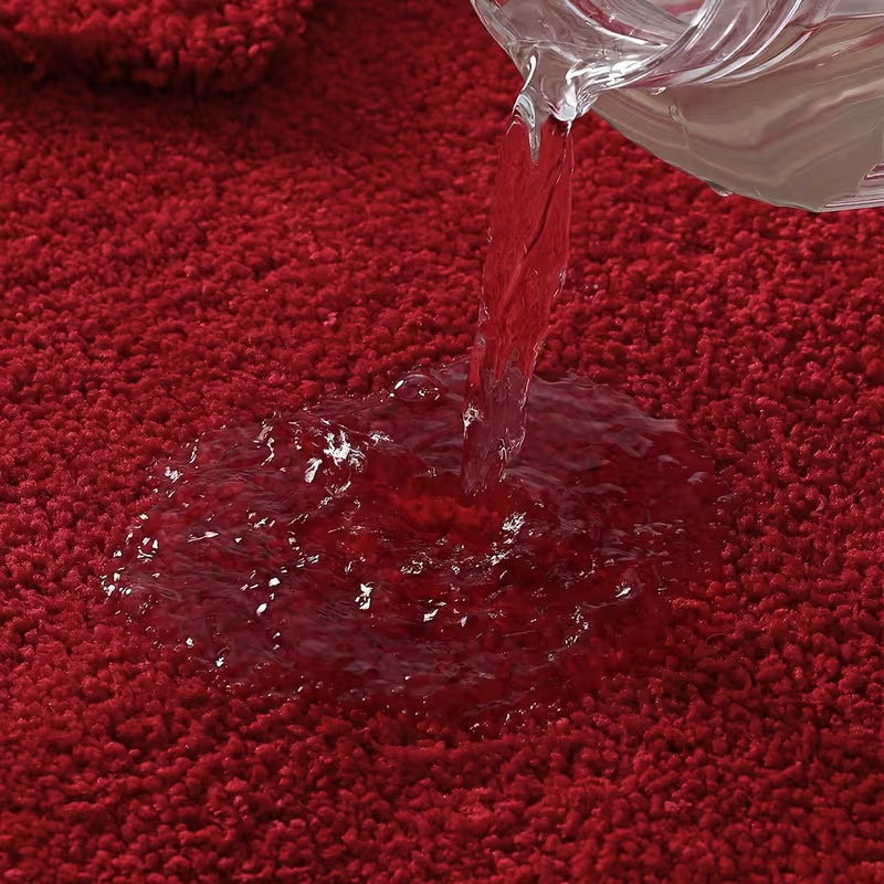 Soft Plush Bath Mat with Non-Slip TPR Backing