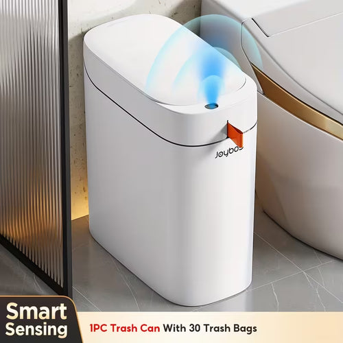 3.5-Gallon Automatic Motion Sensor Trash Can, Type-C Rechargeable Touchless Waste Bin with Auto Bag Sealing, for Bathroom, Bedroom, Kitchen & Office