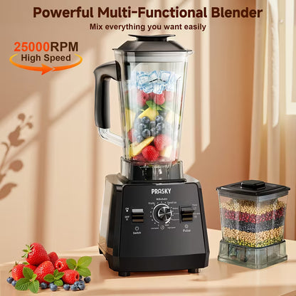Professional Countertop Blender & Food Processor – 2400W, 25,000 RPM, 68 oz
