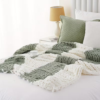 50 × 60 Inch Chunky Chenille Throw Blanket