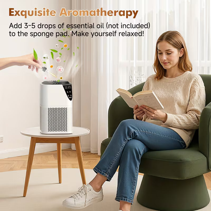 H13 True HEPA Air Purifier with Fragrance Diffuser