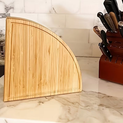Bamboo Cheese Board & Serving Tray Set with Cheese Knives
