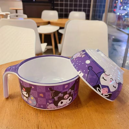 Ramen Bowl with Lid – Reusable Instant Noodle, Soup, Cereal & Salad Bowl
