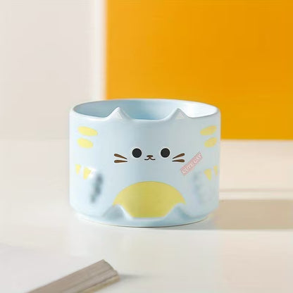 Cute Cat Ceramic Stackable Mug