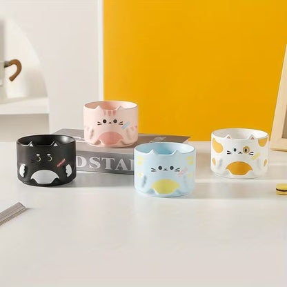 Cute Cat Ceramic Stackable Mug