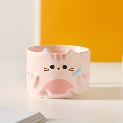 Cute Cat Ceramic Stackable Mug