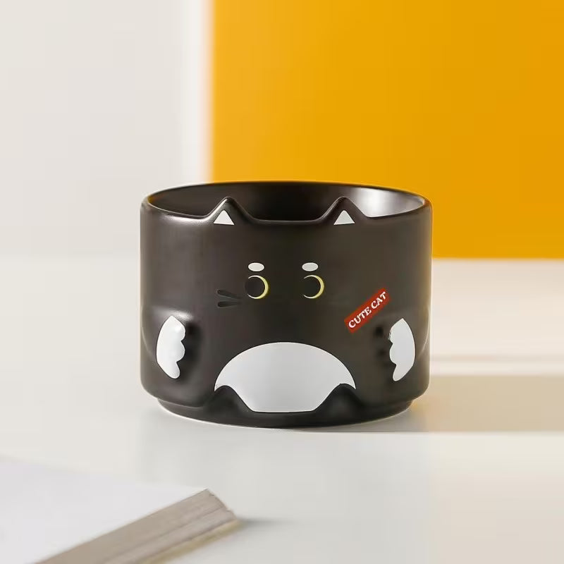 Cute Cat Ceramic Stackable Mug