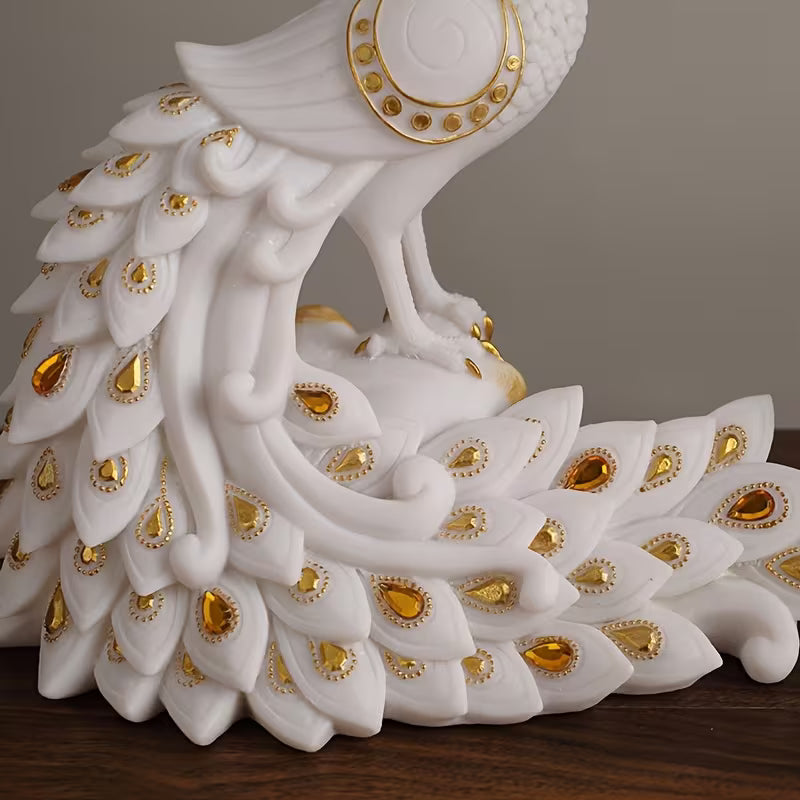 Modern Hand-Painted Resin Figurine – Elegant Tabletop Home Decor