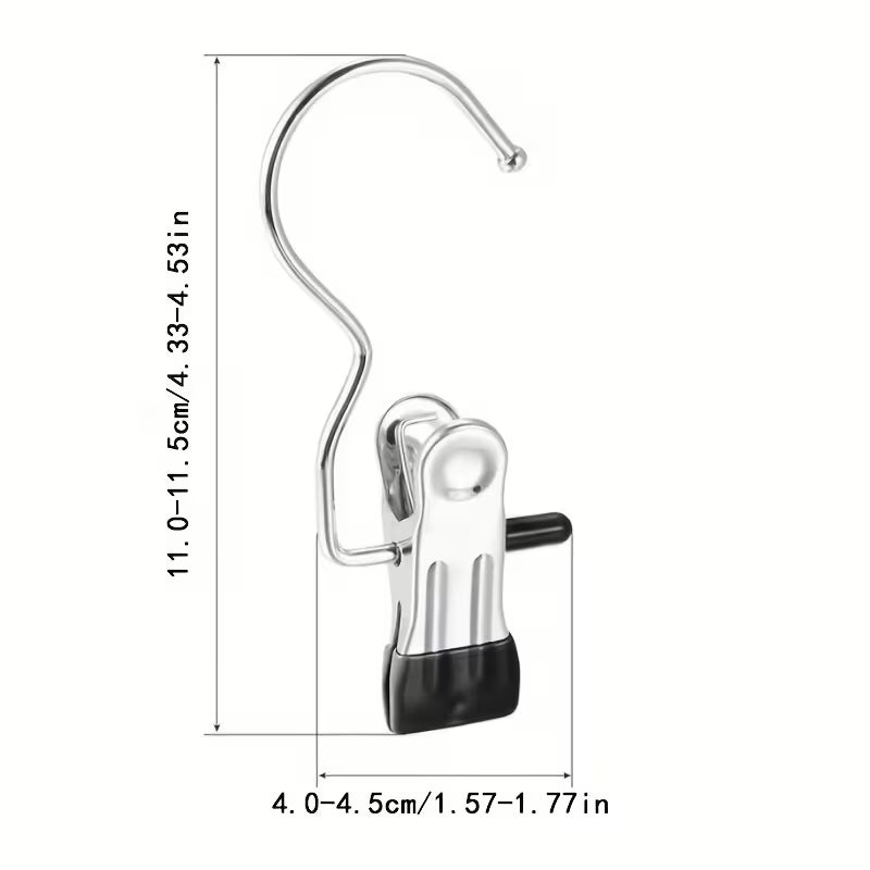 45 Pcs Jeans Hangers with Clips – 360° Rotating Space-Saving Metal Pants Hangers
