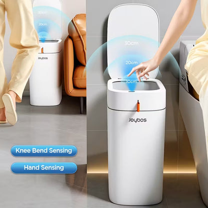 3.5-Gallon Automatic Motion Sensor Trash Can, Type-C Rechargeable Touchless Waste Bin with Auto Bag Sealing, for Bathroom, Bedroom, Kitchen & Office