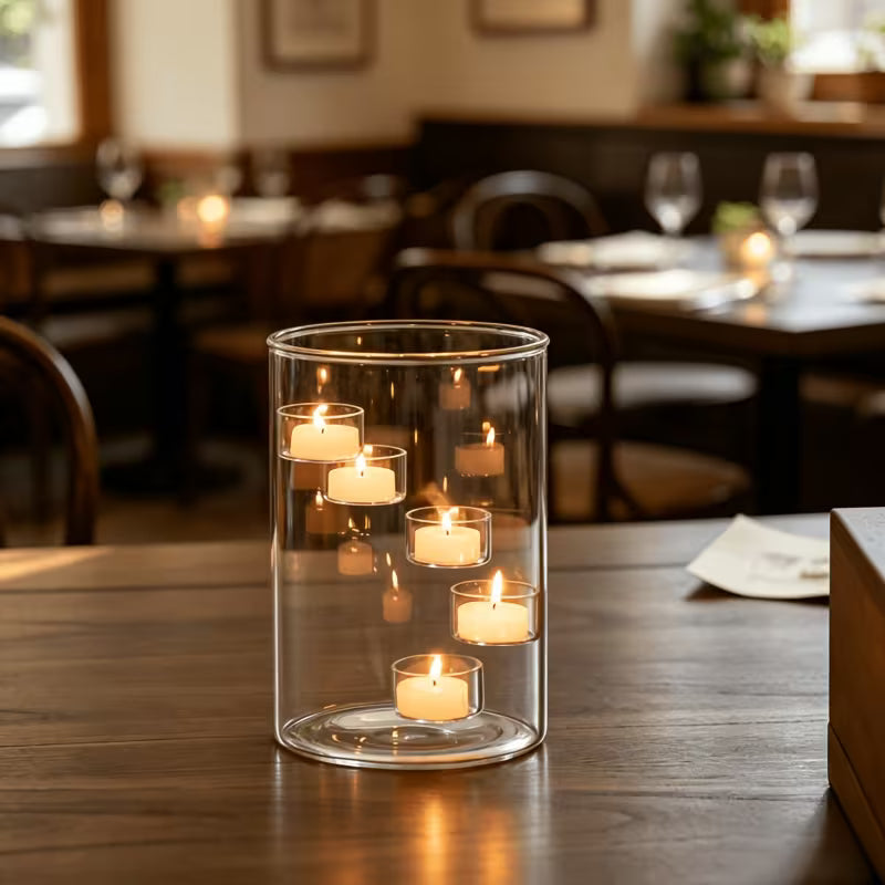 Extra Large Glass Hurricane Candle Holder
