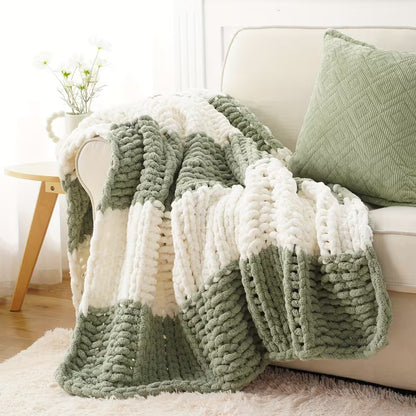 50 × 60 Inch Chunky Chenille Throw Blanket
