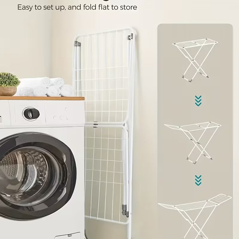 2-Tier Foldable Clothes Drying Rack
