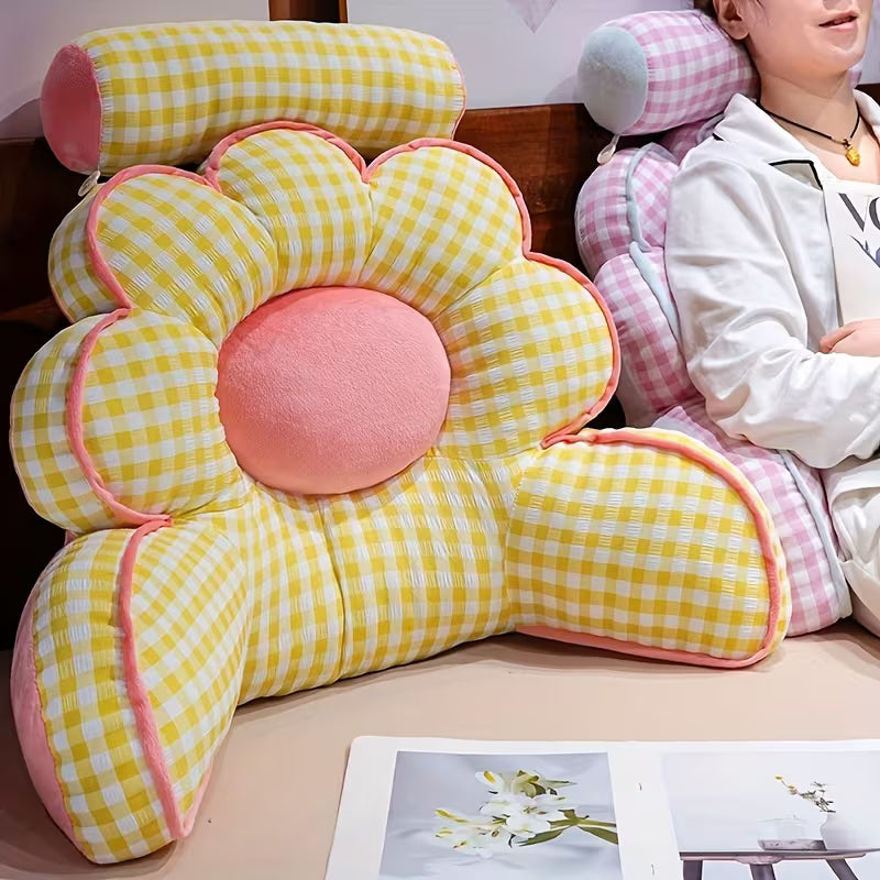 Sunflower Bed Cushion with Fabric Cover