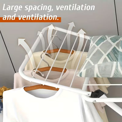 2-Tier Foldable Clothes Drying Rack