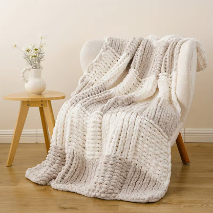 50 × 60 Inch Chunky Chenille Throw Blanket