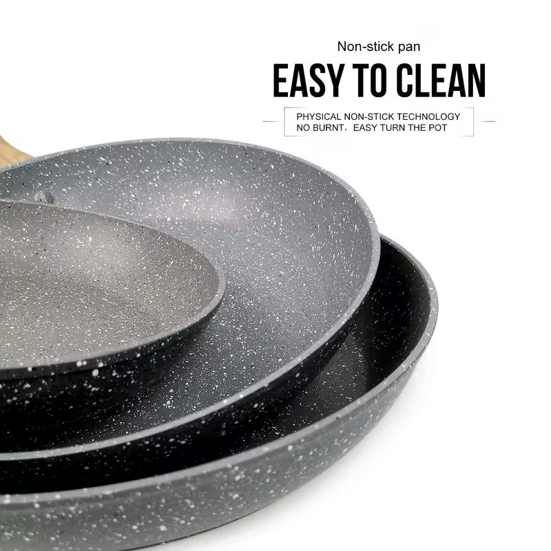 3-Piece Nonstick Frying Pan Set – 7, 9.5 & 11 Inch – Induction Compatible