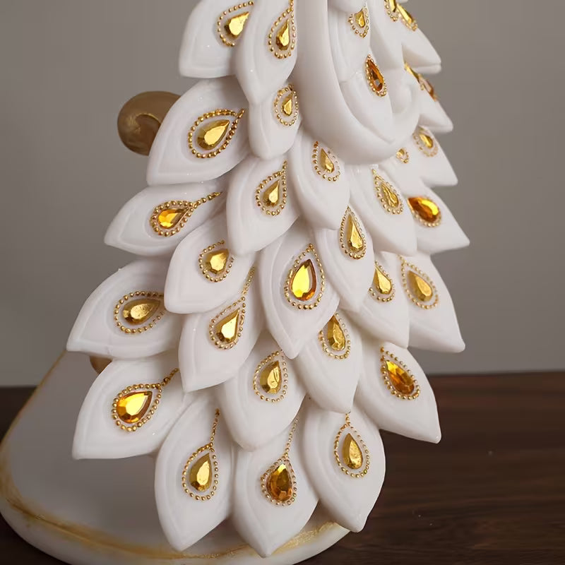 Modern Hand-Painted Resin Figurine – Elegant Tabletop Home Decor