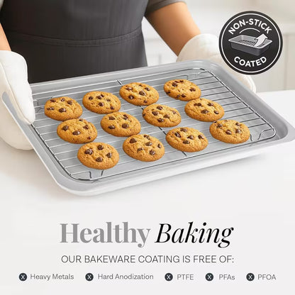 6-Piece Stackable Nonstick Baking Pans Set Bake More. Store Smarter. Save Space.