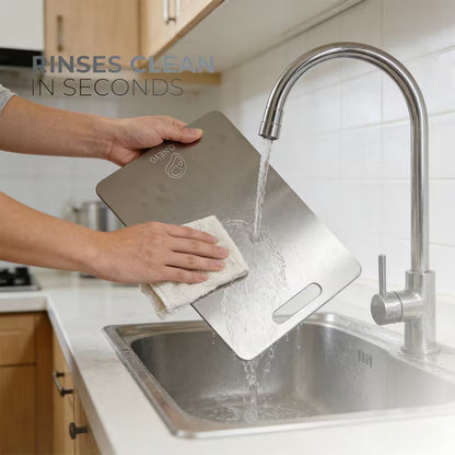 4-Piece Titanium Cutting Board Set with Storage Stand