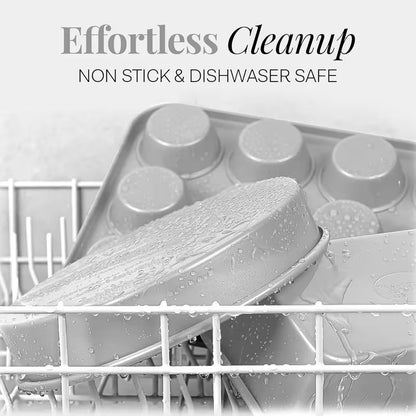 6-Piece Stackable Nonstick Baking Pans Set Bake More. Store Smarter. Save Space.
