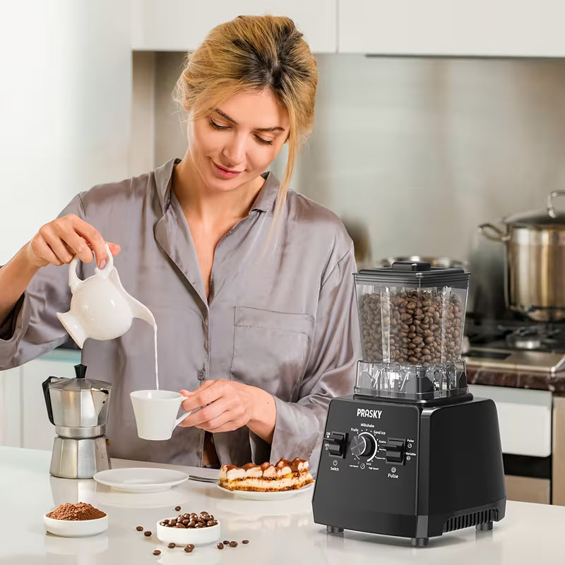 Professional Countertop Blender & Food Processor – 2400W, 25,000 RPM, 68 oz