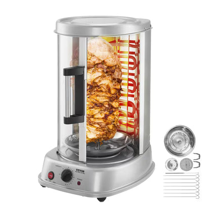 Stainless Steel Shawarma Grill Machine – Vertical Gyro Rotisserie Doner