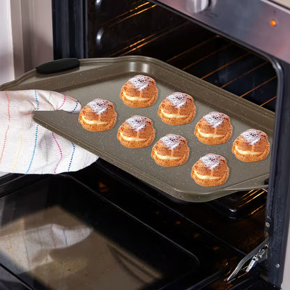 11-Piece Marble Nonstick Carbon Steel Bakeware Set