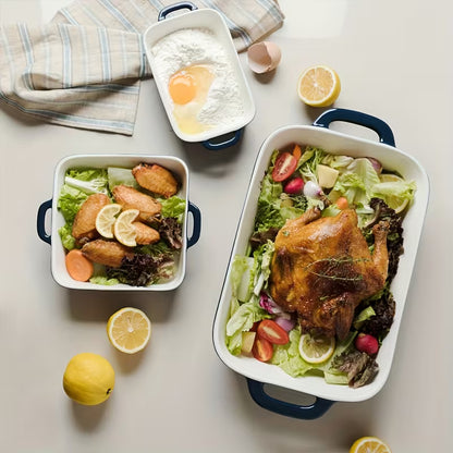 Rectangular Porcelain Bakeware Dish – 12.8 × 8.9 Inch