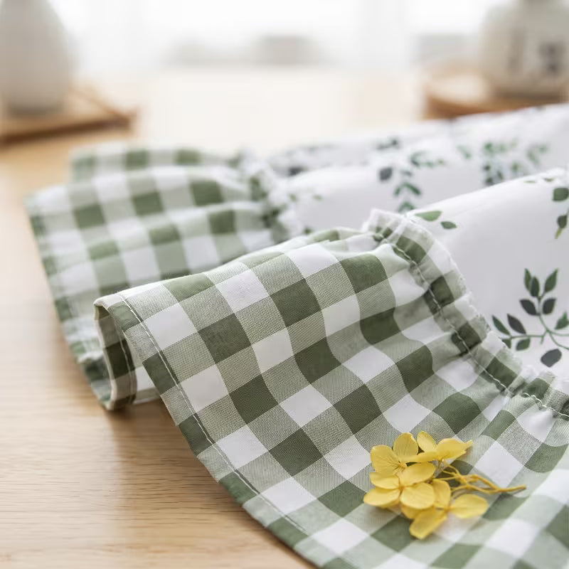 Double-Layer Blackout Curtain Set with Valance, No-Drill Rod Installation, Full-Blackout Fabric for Bedroom & Living Room