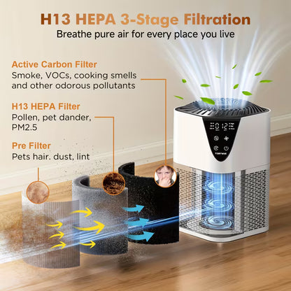 H13 True HEPA Air Purifier with Fragrance Diffuser