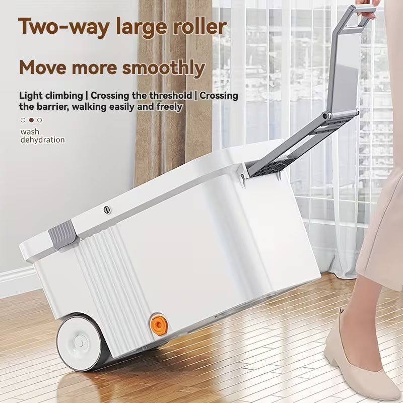 360° Spin Mop and Bucket Set with 4 Microfiber Mop Heads