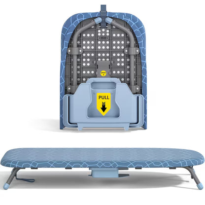 Small Foldable Tabletop Ironing Board with Iron Holder, Heat-Resistant Cover & Non-Slip Feet, Portable Mini Ironing Board for Home, Dorm & Travel