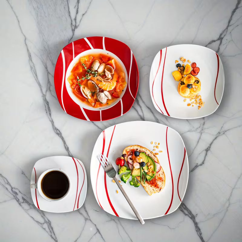 30-Piece Porcelain Dinnerware Set – Service for 6
