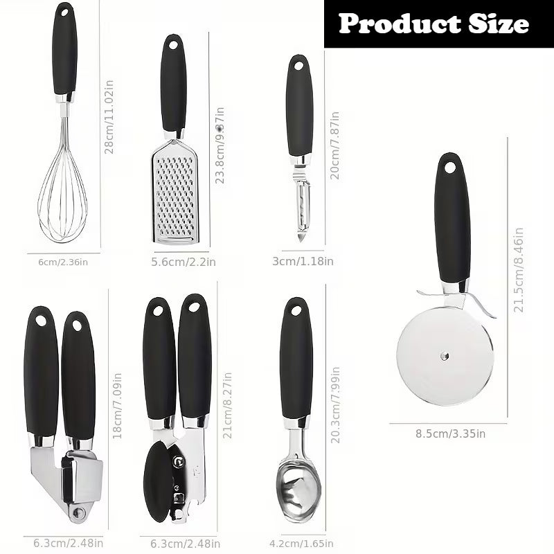 7-Piece Stainless Steel Kitchen Utensil Set