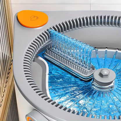 Rotating Floor Mop & Bucket Set with 3 Mop Heads, Wet & Dry Cleaning System for Home, Kitchen & Bathroom