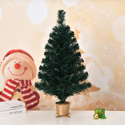 32-Inch Pre-Lit Fiber Optic Christmas Tabletop Tree