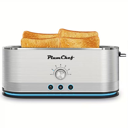 4-Slice Stainless Steel Toaster with 6 Browning Levels