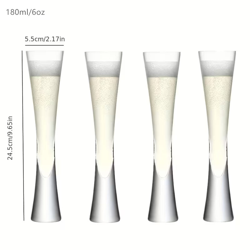 Glitter Tulip Cocktail & Wine Glasses