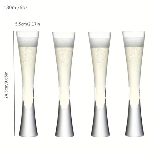 Glitter Tulip Cocktail & Wine Glasses