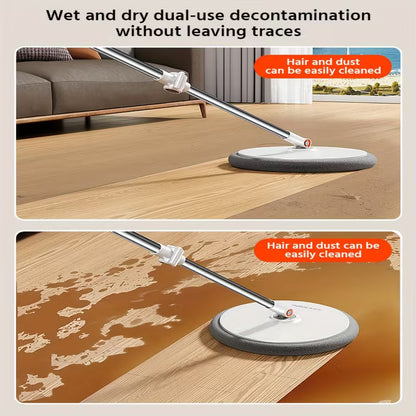 Rotating Floor Mop & Bucket Set with 3 Mop Heads, Wet & Dry Cleaning System for Home, Kitchen & Bathroom