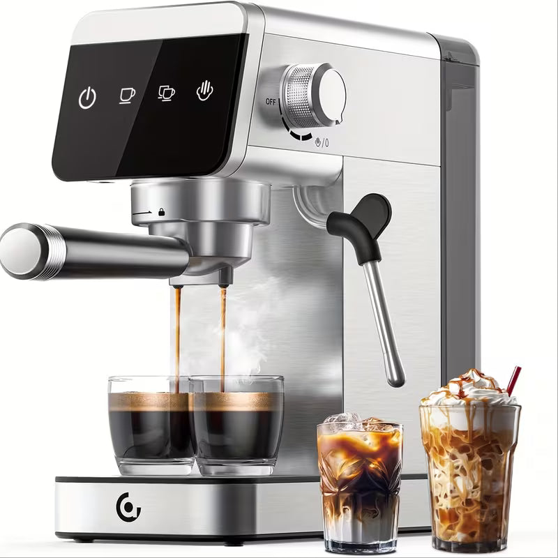 20-Bar 1350W Espresso Machine with Milk Frother