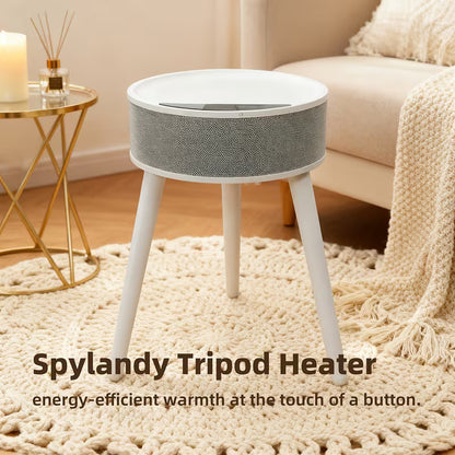 1500W PTC Ceramic Space Heater with LED Display, Remote Control, Oscillation & Adjustable Tripod Stand