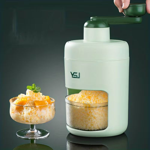 Manual Hand-Crank Ice Shaver & Crusher