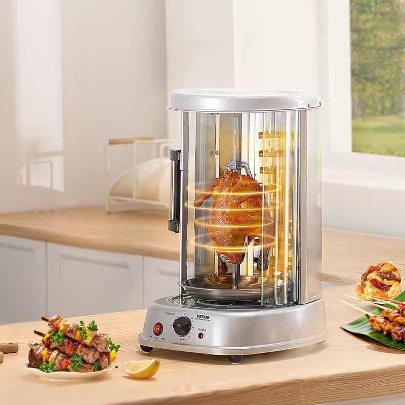 Stainless Steel Shawarma Grill Machine – Vertical Gyro Rotisserie Doner