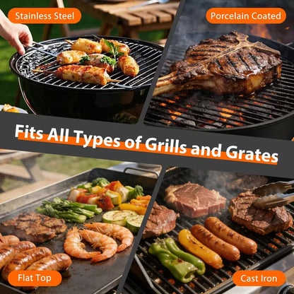 Cordless Electric Grill Brush – Rechargeable BBQ Grill Cleaner