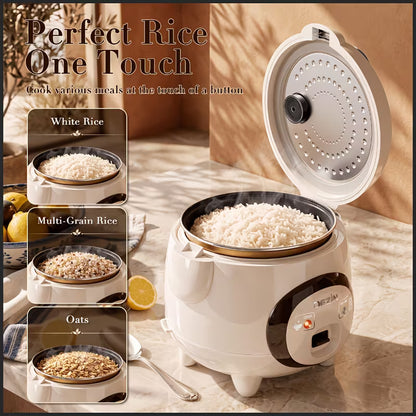 Multifunctional Rice Cooker with Steamer – Compact Rice Maker for Small Families