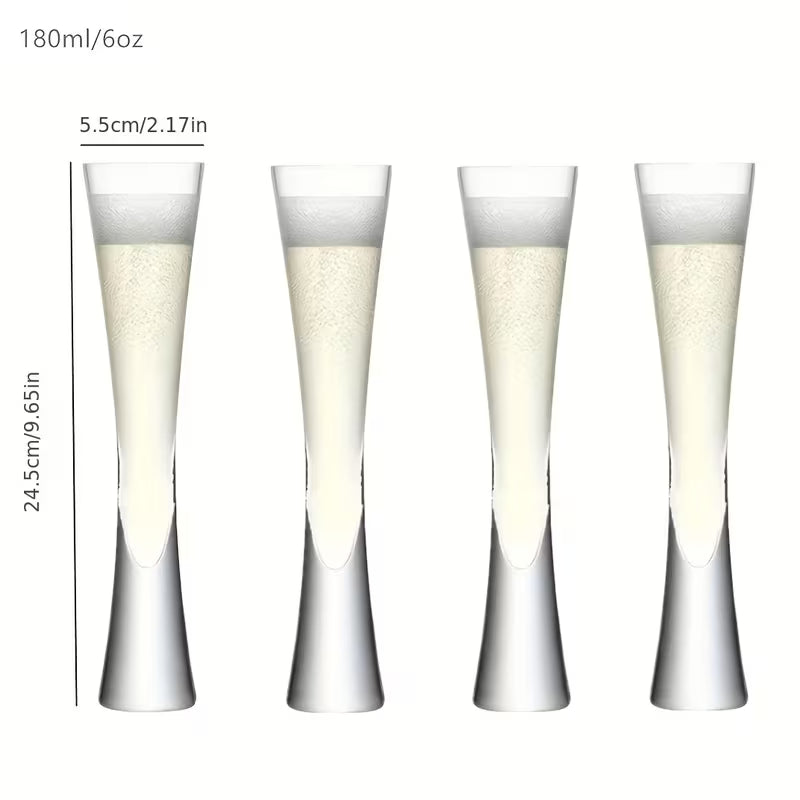 Glitter Tulip Cocktail & Wine Glasses