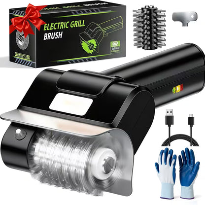 Cordless Electric Grill Brush – Rechargeable BBQ Grill Cleaner